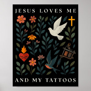 Póster Jesús me ama y mis tatuajes 