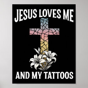 Póster Jesús me ama y mis tatuajes _1