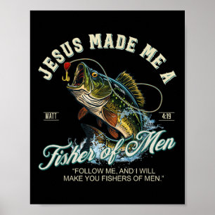 Póster Jesús Me Hizo Un Pescador De Hombres Pescador De P