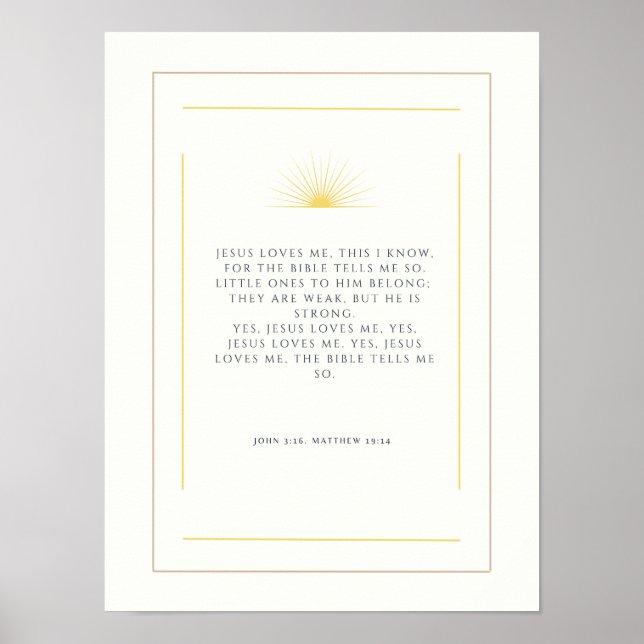 Póster Jesús me quiere. (Frente)