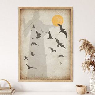 Póster Jesús, miren las aves del cielo, Mateo 6:26
