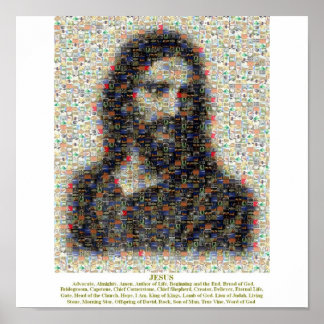 Póster Jesus Mosaic