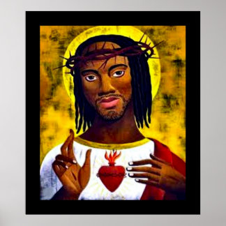 Póster Jesús negro