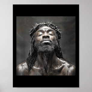 Póster Jesús Negro, Cristianismo, Iglesia, Cristo, Jesús