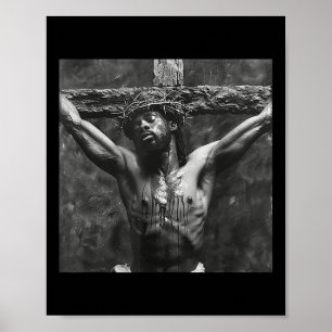 Póster Jesús Negro, Cristianismo, Iglesia, Cristo, Jesús