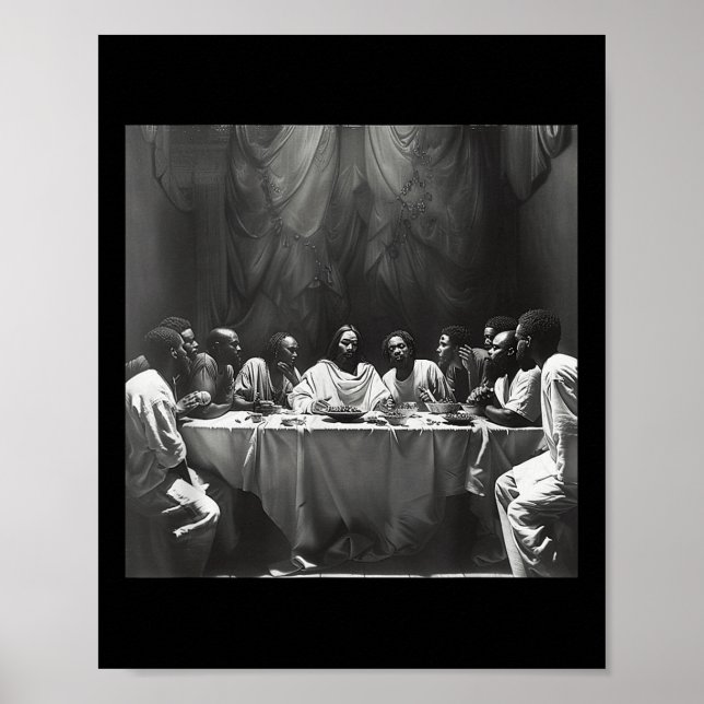 Póster Jesús Negro, Último Sacramento, Jesús 7 (Frente)