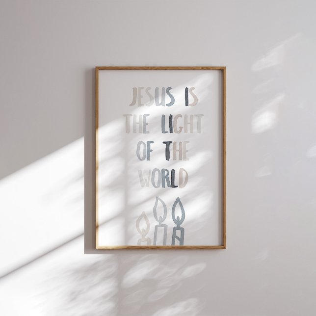 Póster Jesús neutral es la luz del poster mundial (Subido por el creador)