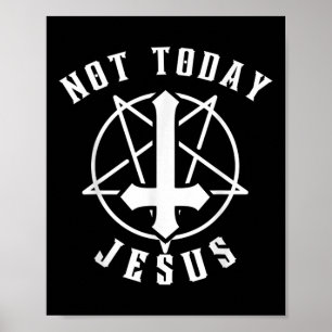 Póster Jesús no cruza hoy Jesús Jesús Tee gráfico cristia
