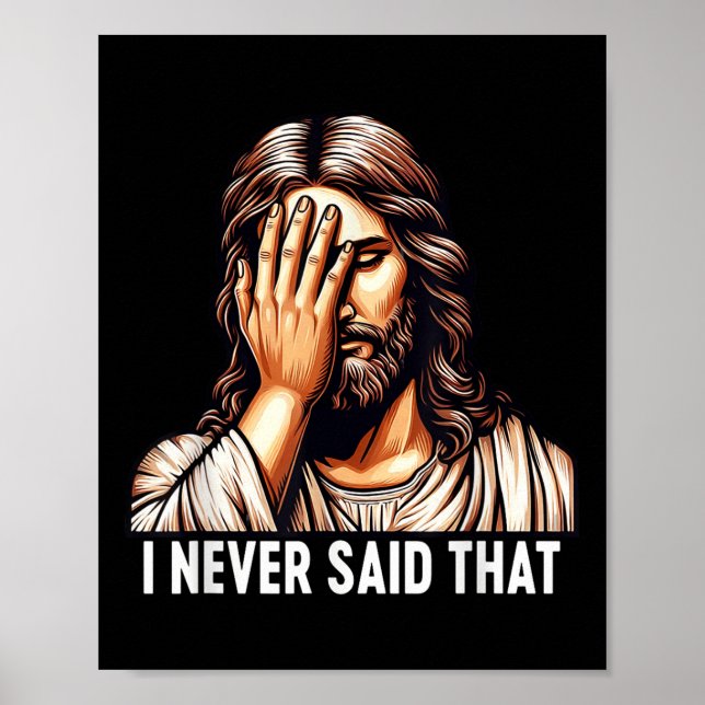 Póster Jesús Nunca Dije Eso Desilusión De Jesús Dios H (Frente)