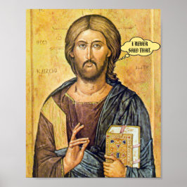 Póster Jesús "NUNCA DIJE ESO" Nuevo Testamento a favor de
