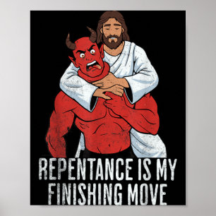 Póster Jesús Pascua BJJ Lucha MMA Fan Arrepentimiento