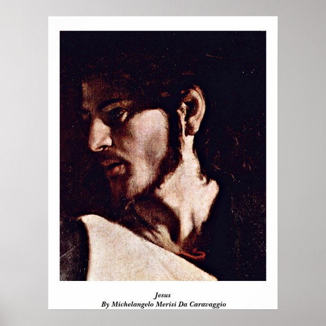 Póster Jesús Por Michelangelo Merisi Da Caravaggio (Frente)
