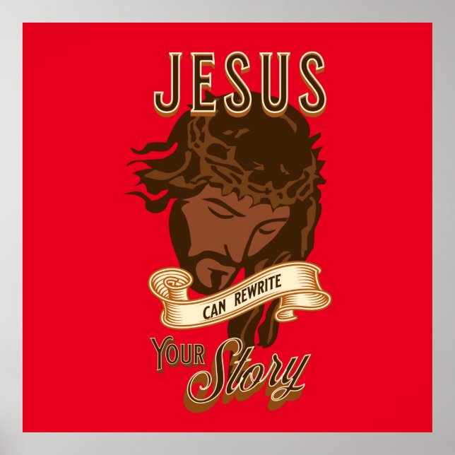 Póster Jesús Puede Reescribir Tu Historia (Frente)