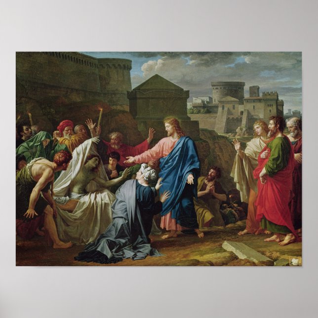 Póster Jesús resucita al hijo de la viuda de Naim (Frente)