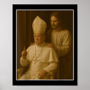 Póster Jesús Reza A Trump El Presidente Trump Quiere Ser