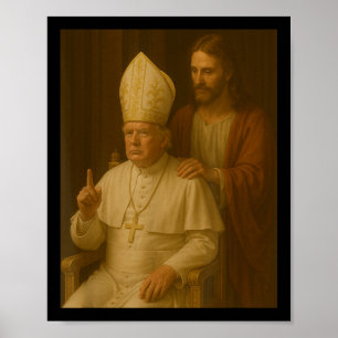 Póster Jesús Reza A Trump El Presidente Trump Quiere Ser