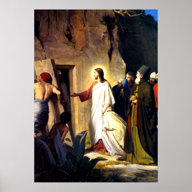 Póster Jesús sacó a Lázaro de los muertos (Frente)