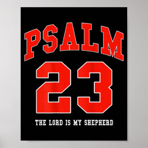 Póster Jesús Salmo 23 El Señor Es Mi Pastor Cristiano (