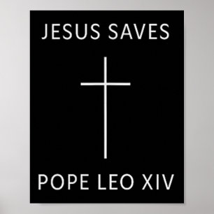 Póster Jesús salva al mal religioso mínimo de la cruz cri