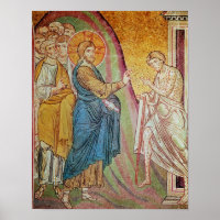 Jesús sanando a un leproso