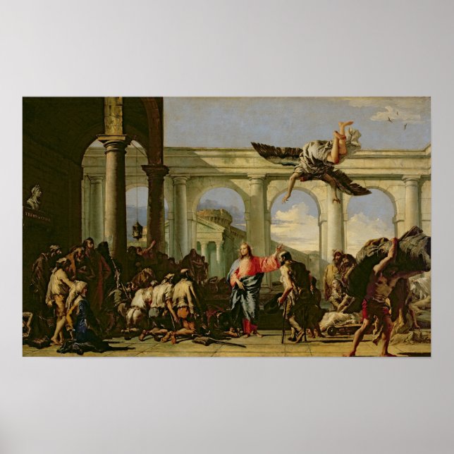 Póster Jesús sanando al paralítico en la piscina (Frente)