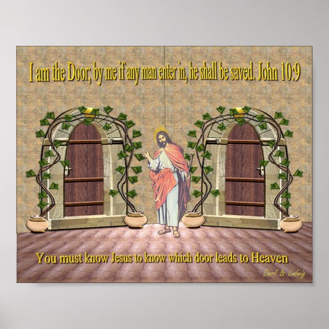 Póster Jesus Saves (Frente)