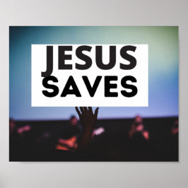 Póster Jesus Saves