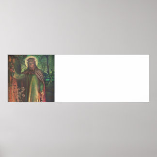 Póster Jesús se para en la puerta y toca