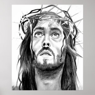 Póster Jesus Sketch