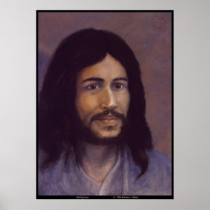 Póster Jesús sonriente, imagen de Jesús judío