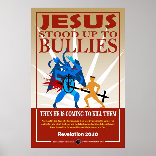 Póster Jesus Stood_Up to Bullies (Frente)