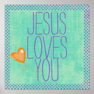 Póster Jesús te ama