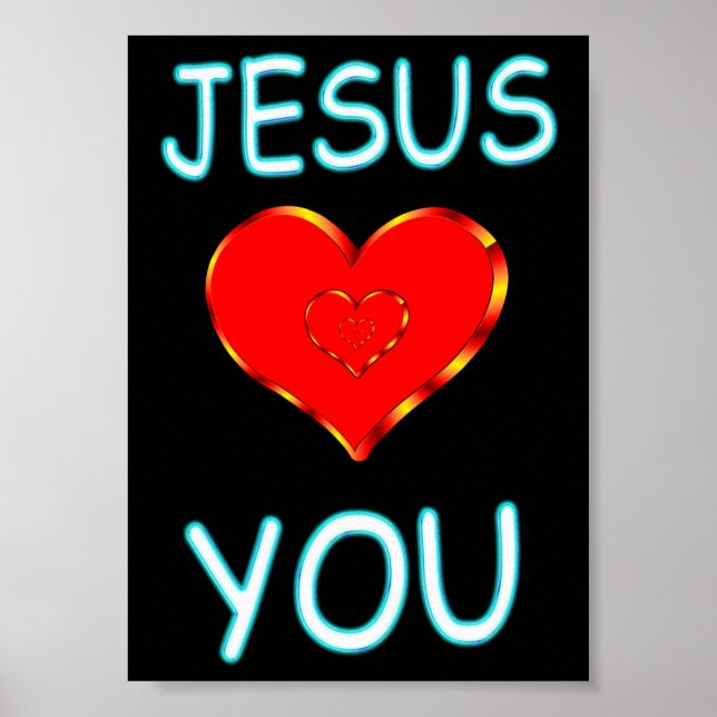 Póster Jesús te ama (Frente)