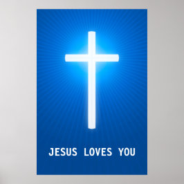 Póster JESÚS TE AMA - Cristiano