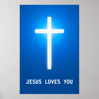 Póster JESÚS TE AMA - Cristiano