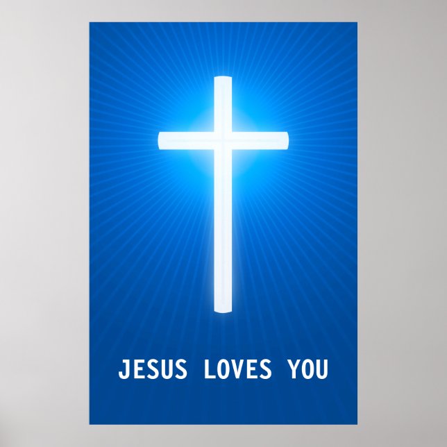 Póster JESÚS TE AMA - Cristiano (Frente)