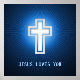 Póster JESÚS TE AMA - Cristiano