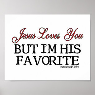 Póster Jesús Te Ama Favorito