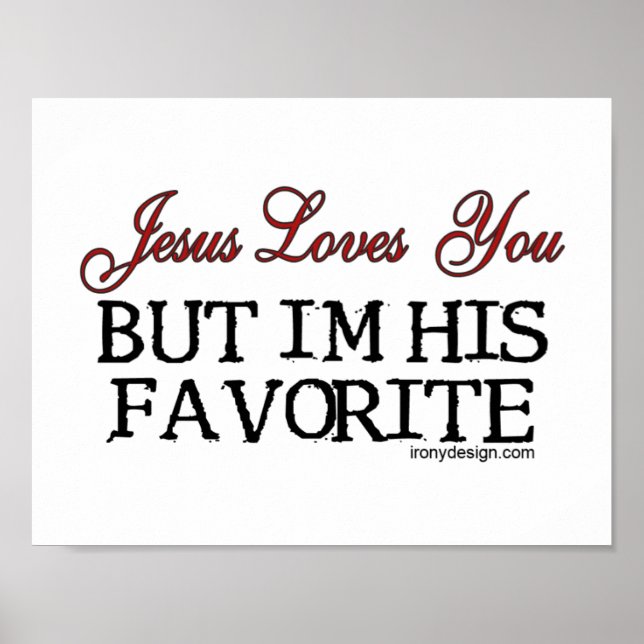 Póster Jesús Te Ama Favorito (Frente)