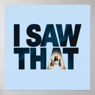 Póster Jesús te está vigilando, vi ese meme de Jesús