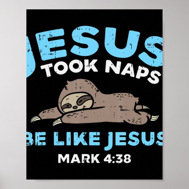Póster Jesús Tomó Naps La Biblia Graciosa Contra Dios Cri (Frente)