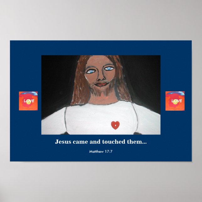 PÓSTER JESUS TOUCHED THEM (Frente)
