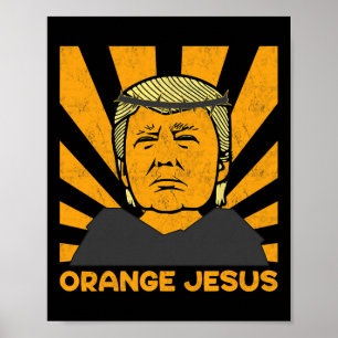 Póster Jesús Trump vuelve a hacer a Estados Unidos grande