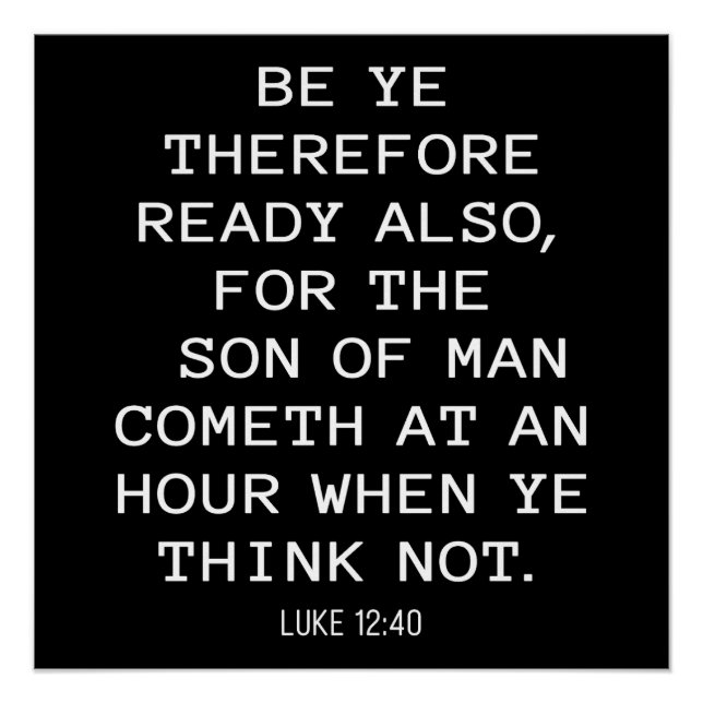 Póster Jesús vendrá pronto - Revelación 17:14 cristiana (Anverso)