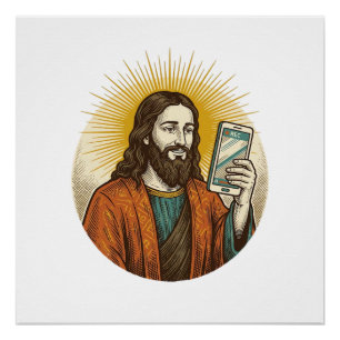 Póster Jesús Video Accidental En Lugar De Foto Cámara Fal