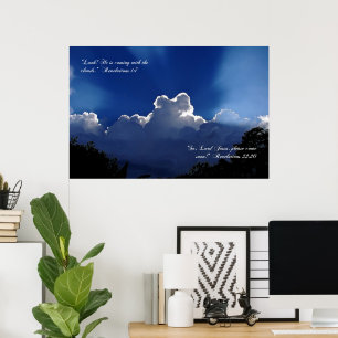 Póster Jesús viene en las nubes Poster Inspirador