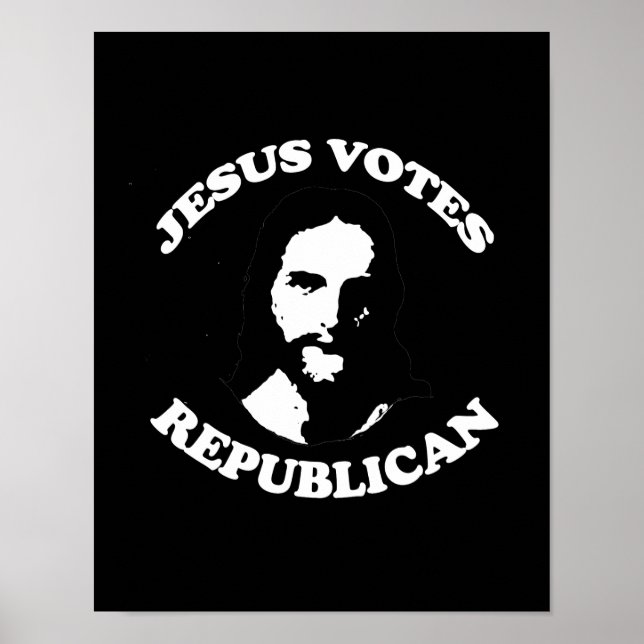 Póster Jesús vota republicano - (Frente)
