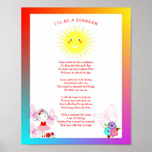 Póster Jesus Wants Me For A Sunbeam  Cute Picture