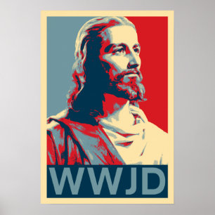 Póster Jesus WWJD