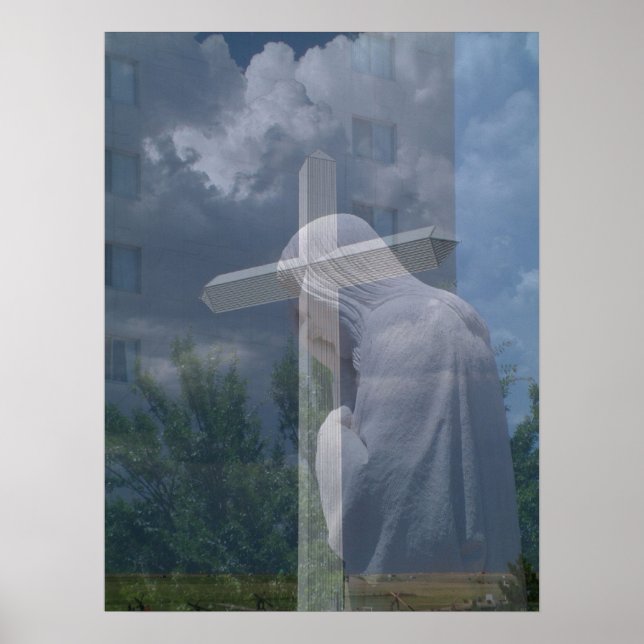 Póster Jesús y la Cruz (Frente)